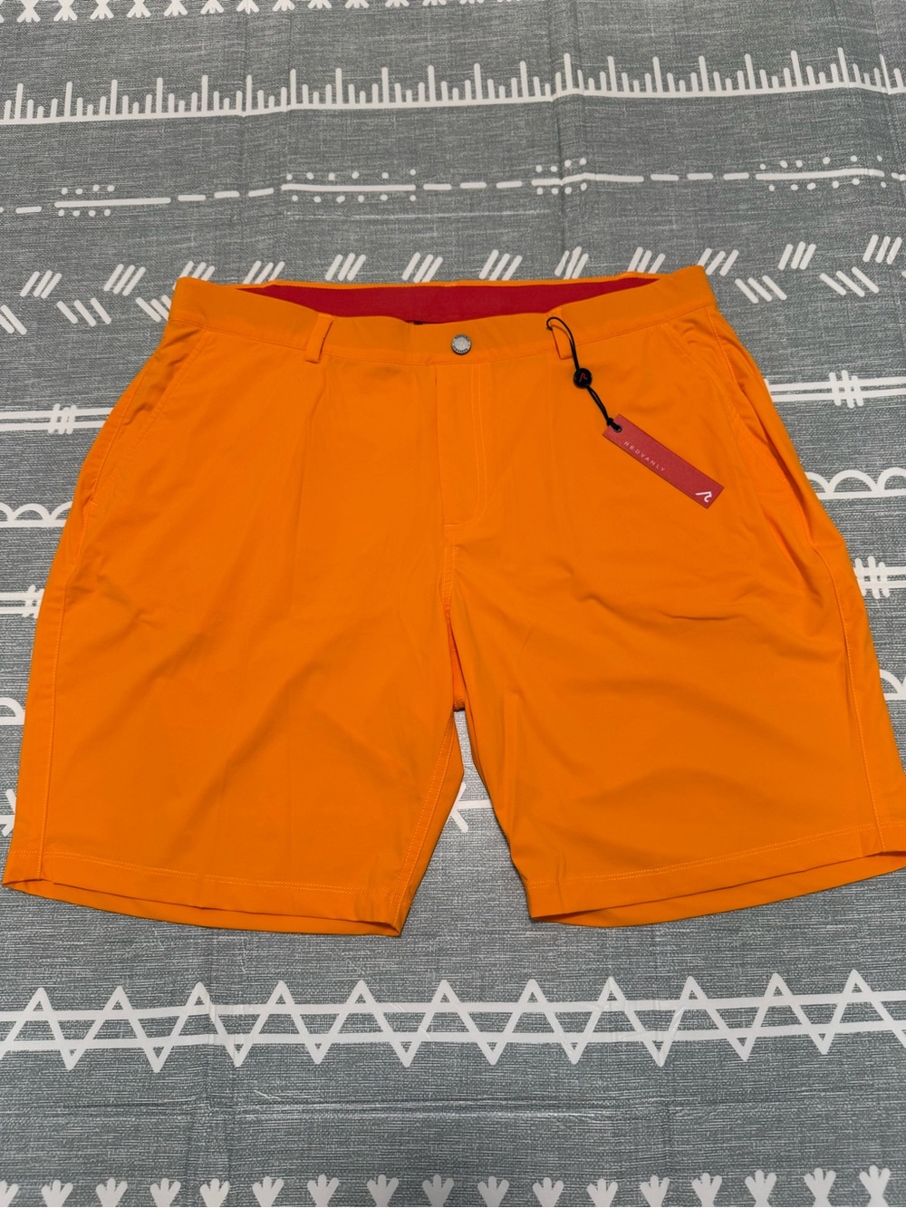 Redvanly Hanover Pull-On Shorts XXL/9” inseam in Tangelo